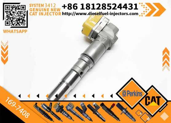 KJC Excavator Parts Engine 3408 3412 Fuel Injector 4CR01974 169-7408 174-7527 222-5967 20R-0760 for Construction Machinery